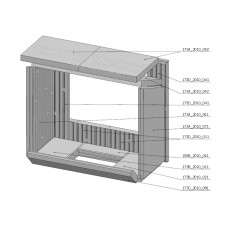 Šamotová komora komplet KV DYNAMIC B 2G 66.50.01.N  